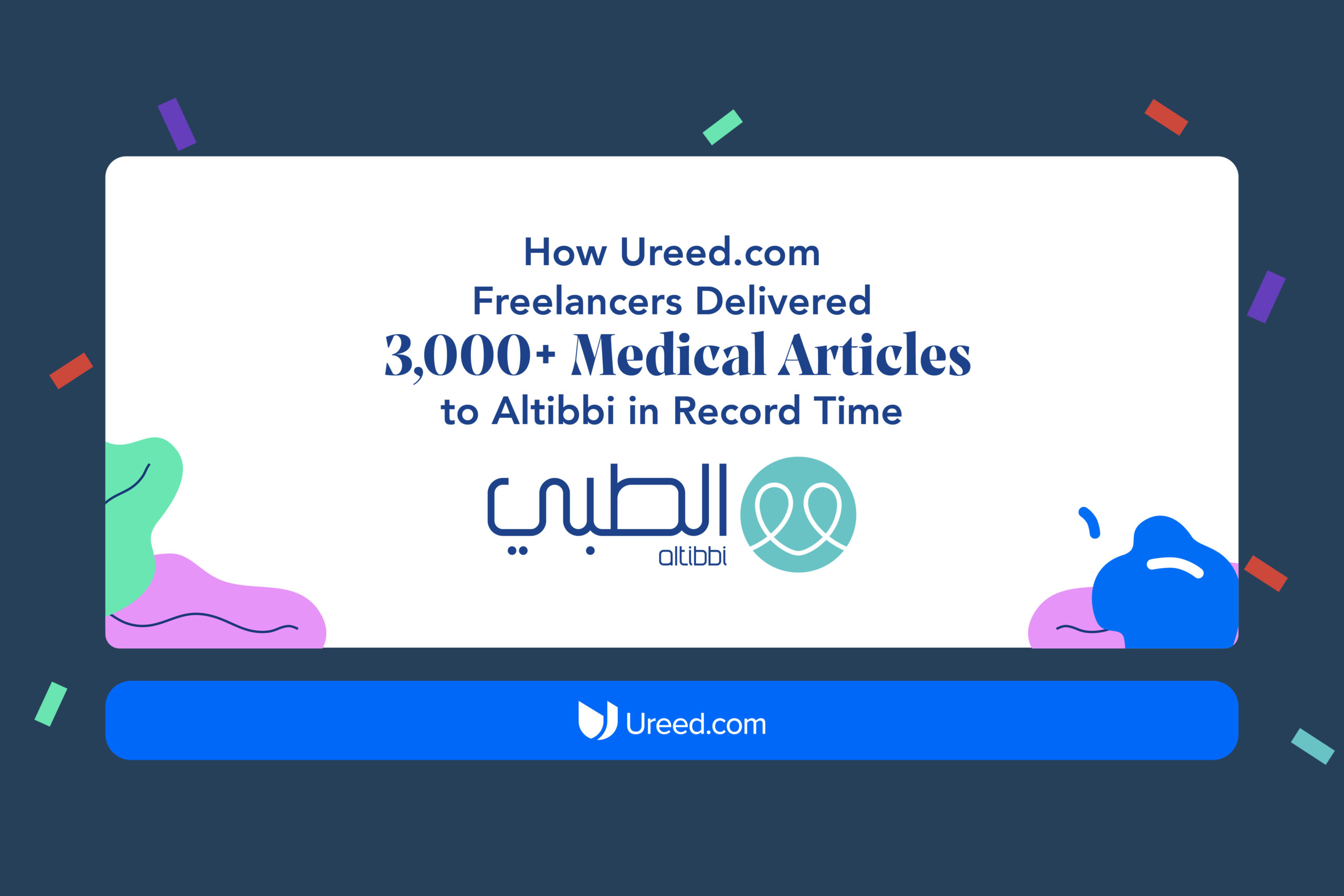 How Ureed.com Freelancers Delivered 3,000+ Medical Articles to Altibbi in Record Time